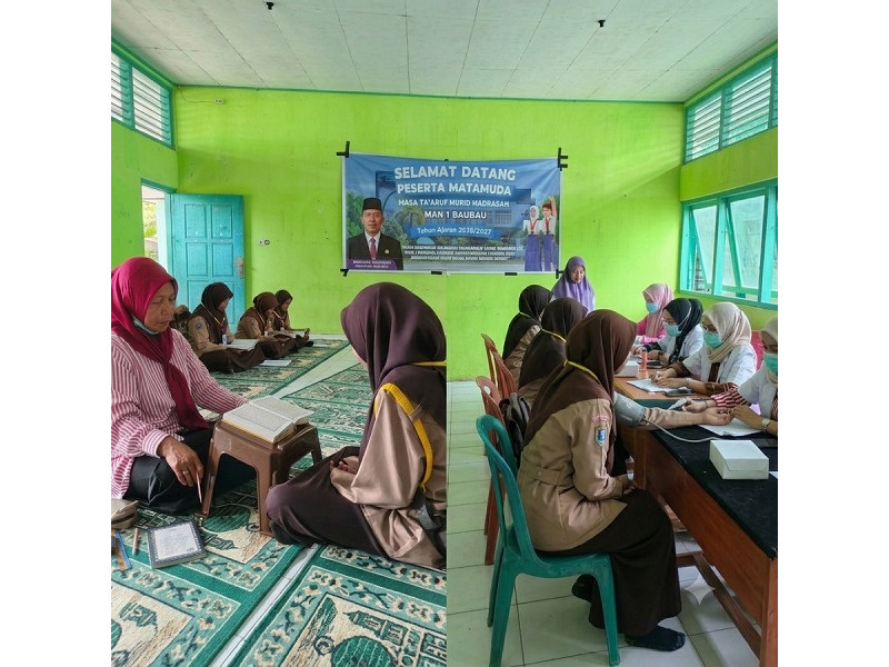 Masuk Hari Keempat MATAMUDA, MAN 1 Baubau Petakan Kemampuan Mengaji dan Gelar Pemeriksaan Kesehatan Gratis 