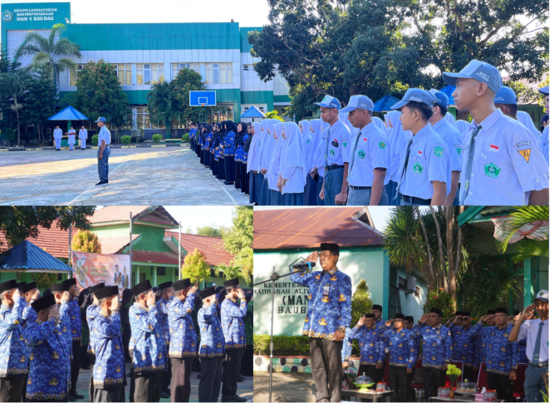 Upacara Hari Lahir Pancasila Kembali Digelar di Lapangan MAN 1 Baubau