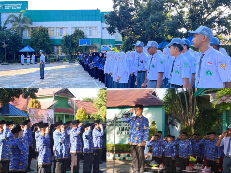 Upacara Hari Lahir Pancasila Kembali Digelar di Lapangan MAN 1 Baubau