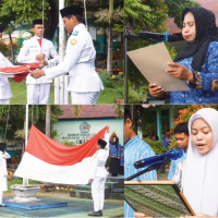 Upacara Harkitnas ke-118, MAN 1 Baubau Sukses Gelas Upacara Gabungan ASN Kemenag Kota Baubau