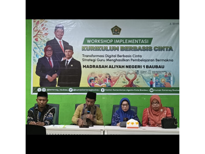 MAN 1 Baubau Gelar Workshop Implementasi Kurikulum Berbasis 